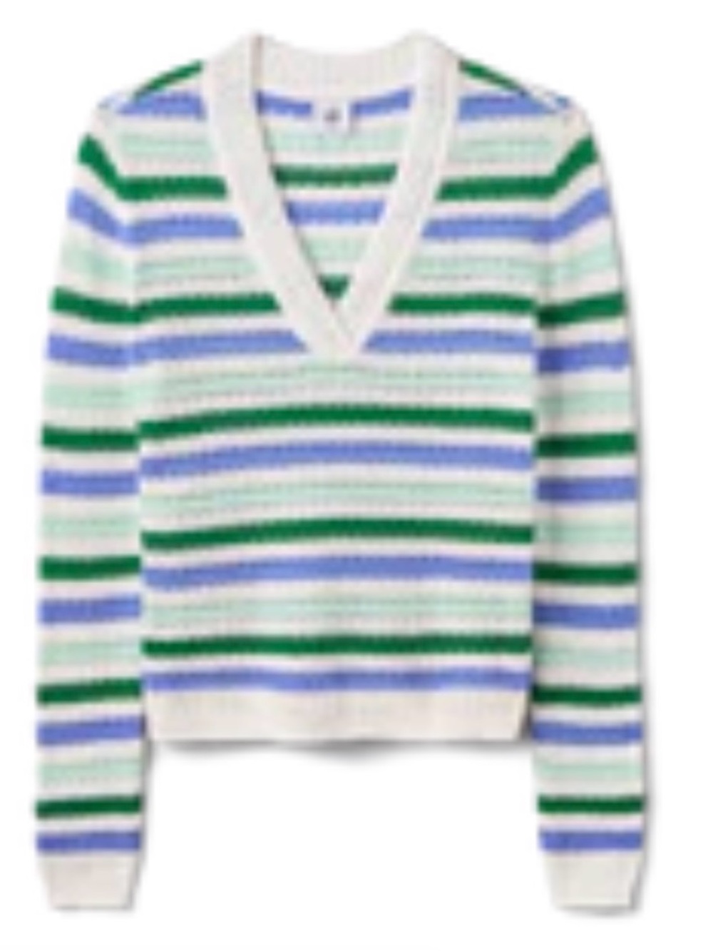 Cabi Summer Stripe V-neck sweater XL New in pkg!